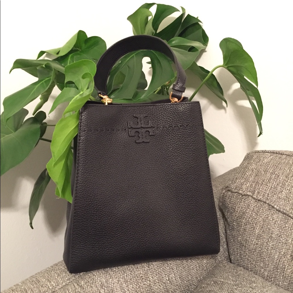 Tory Burch McGraw Hobo Bag Black NWOT